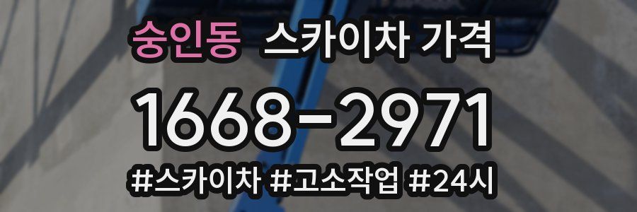 숭인동 스카이차 가격