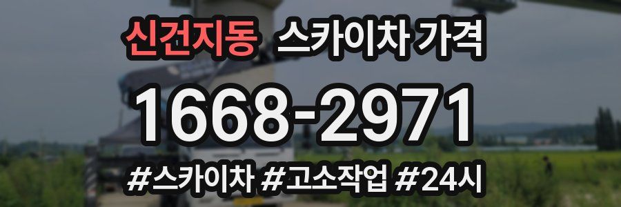 신건지동 스카이차 가격