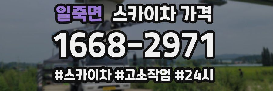 일죽면 스카이차 가격