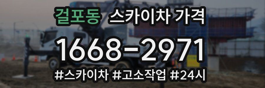 걸포동 스카이차 가격