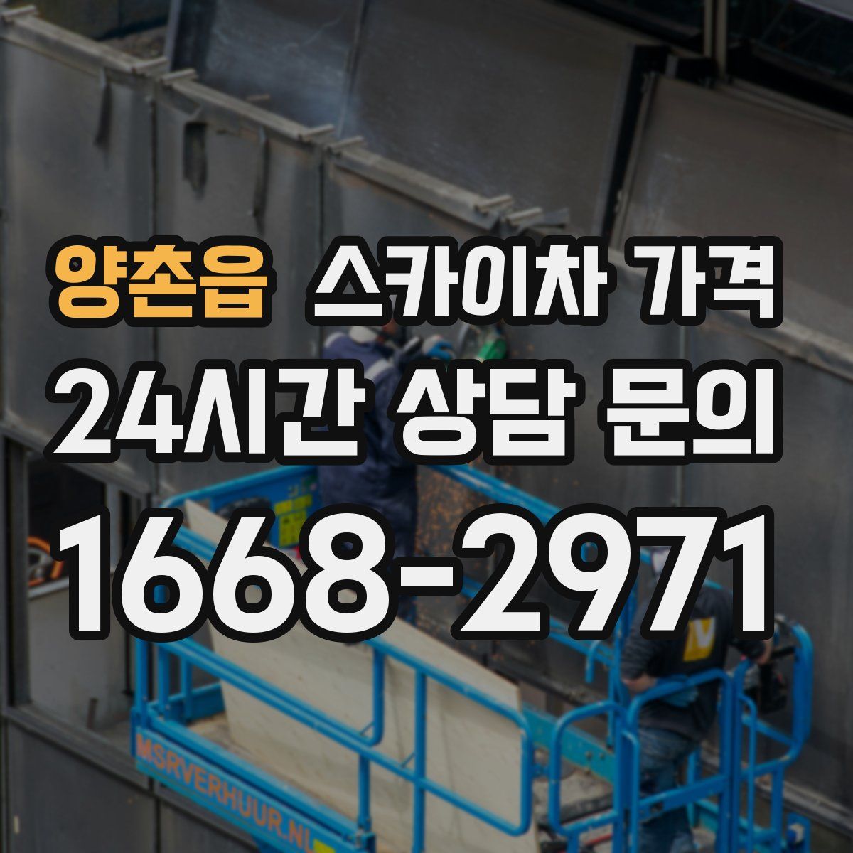 양촌읍 스카이차 가격