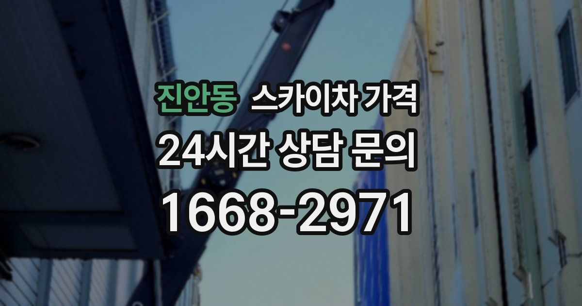 진안동 스카이차 가격