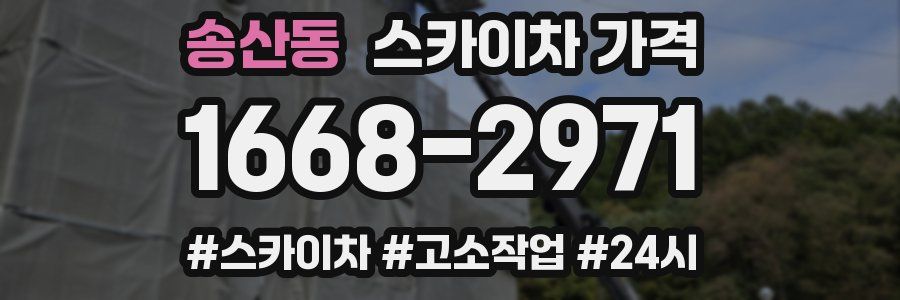 송산동 스카이차 가격