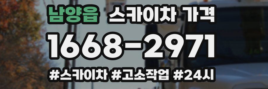 남양읍 스카이차 가격