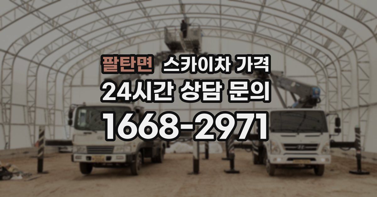 팔탄면 스카이차 가격