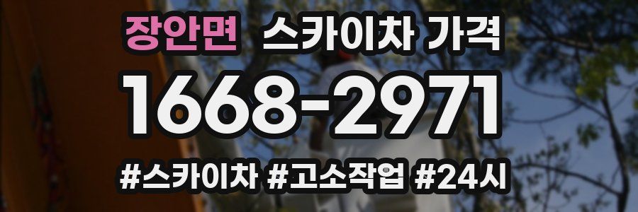 장안면 스카이차 가격