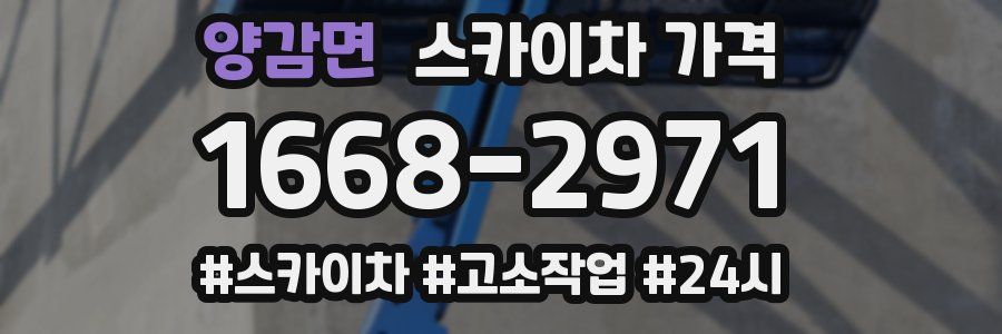 양감면 스카이차 가격