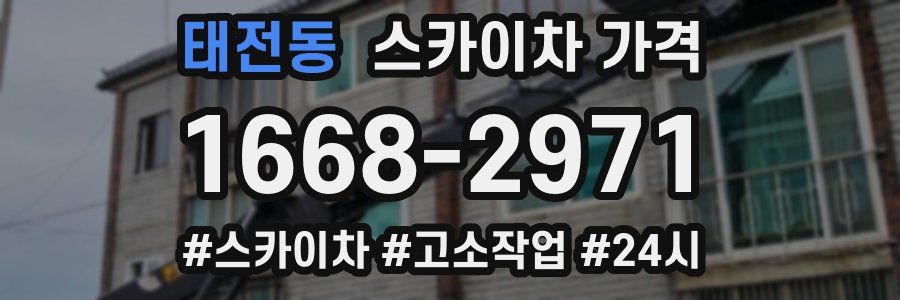 태전동 스카이차 가격