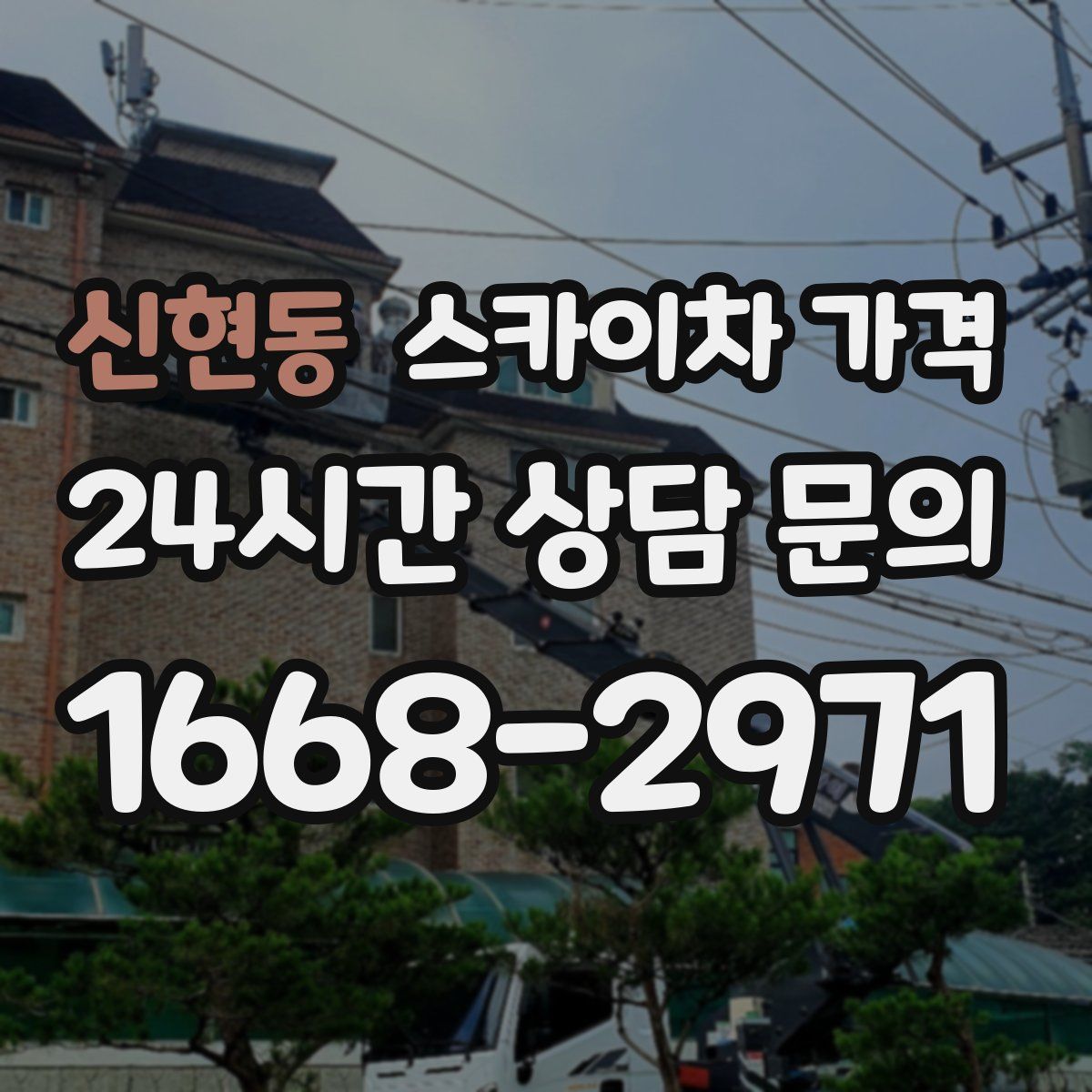 신현동 스카이차 가격