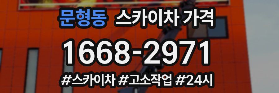 문형동 스카이차 가격