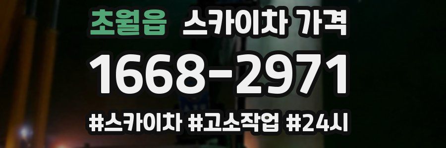 초월읍 스카이차 가격