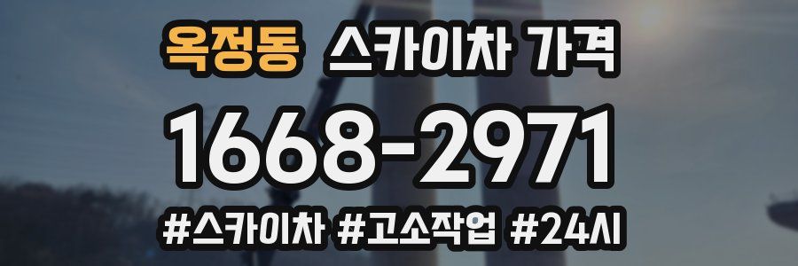 옥정동 스카이차 가격