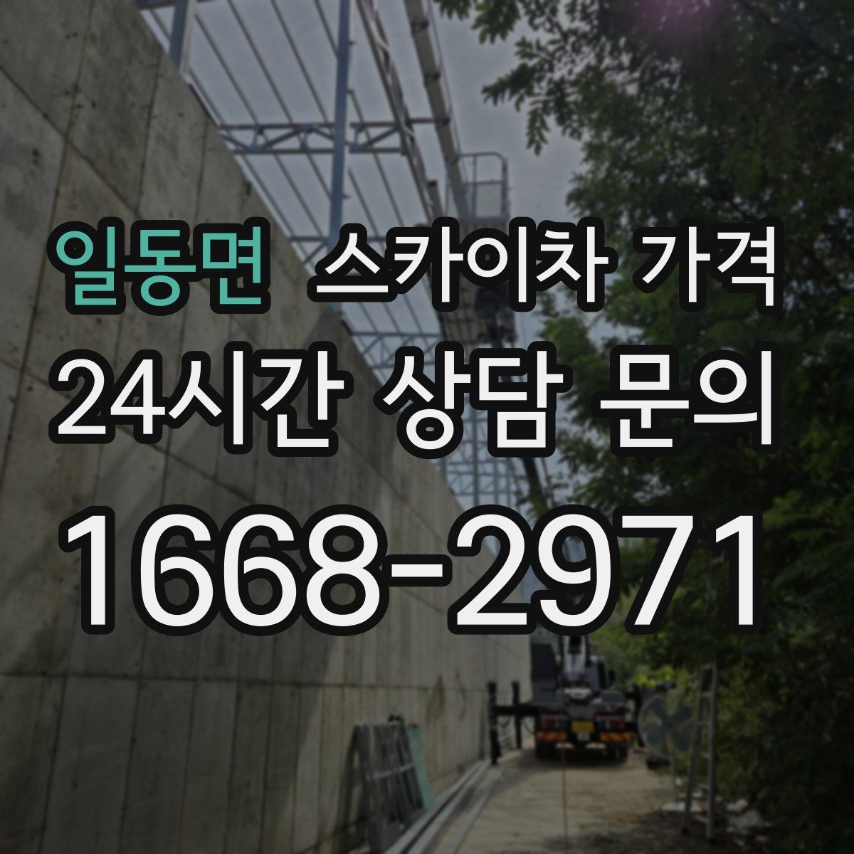 일동면 스카이차 가격