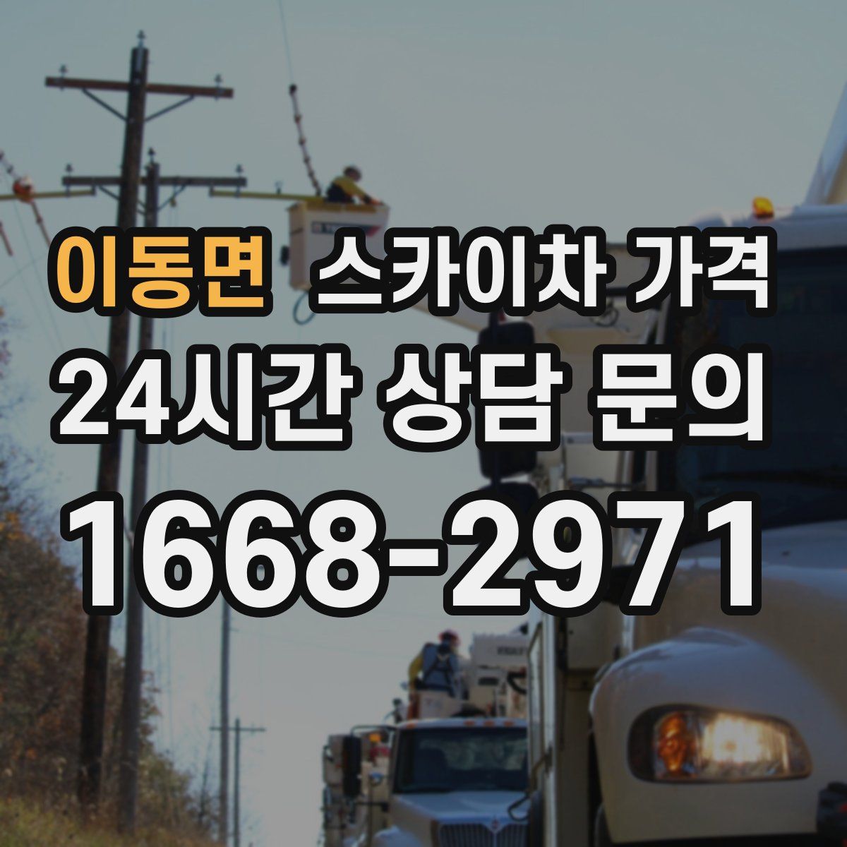 이동면 스카이차 가격