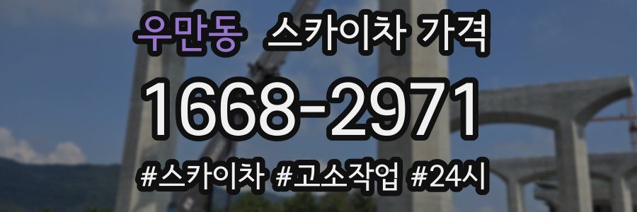 우만동 스카이차 가격