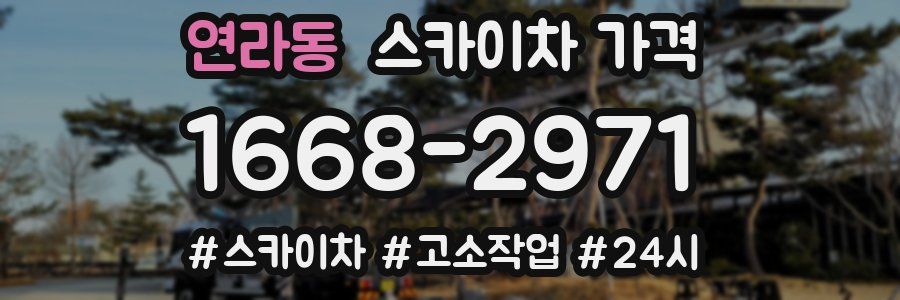 연라동 스카이차 가격