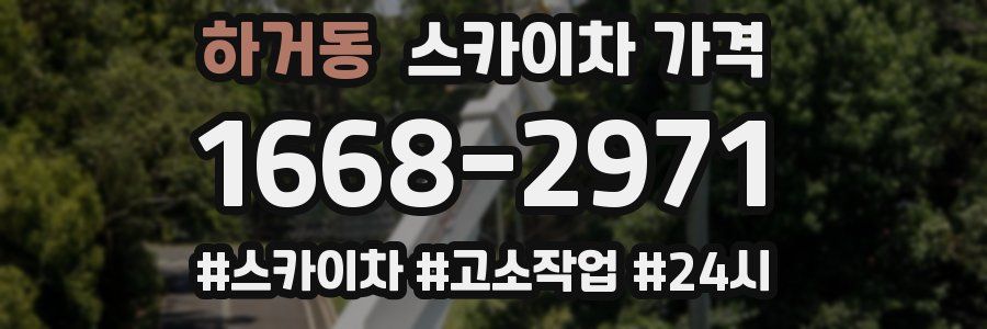 하거동 스카이차 가격