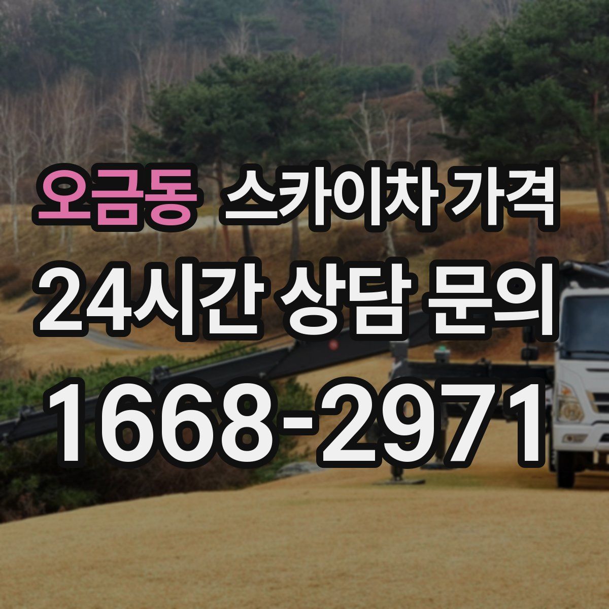 오금동 스카이차 가격