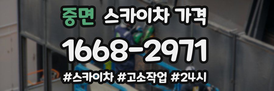 중면 스카이차 가격