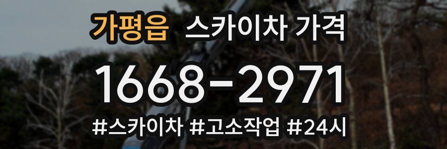 가평읍 스카이차 가격