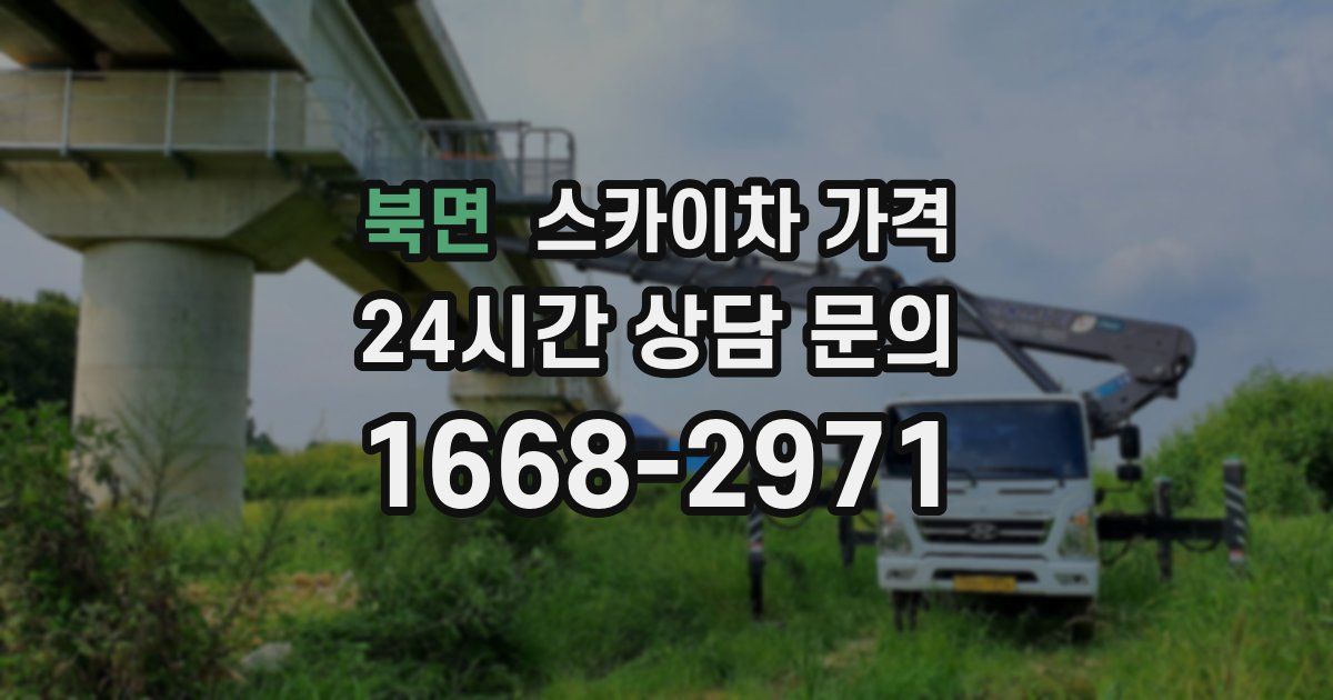 북면 스카이차 가격