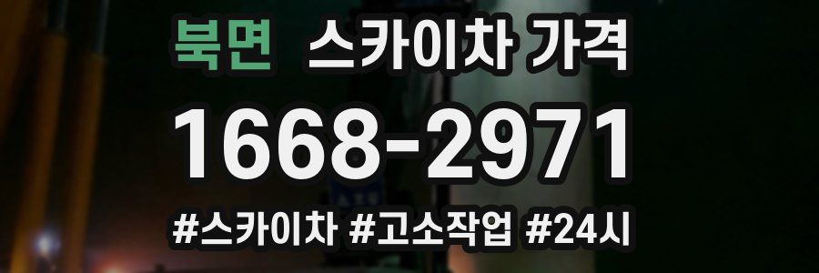 북면 스카이차 가격