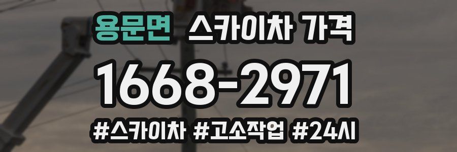 용문면 스카이차 가격