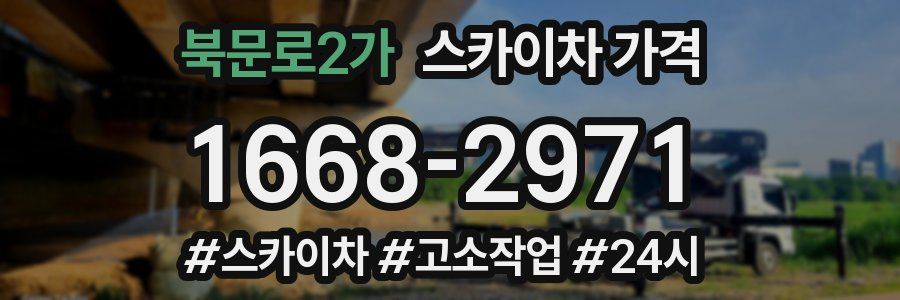 북문로2가 스카이차 가격