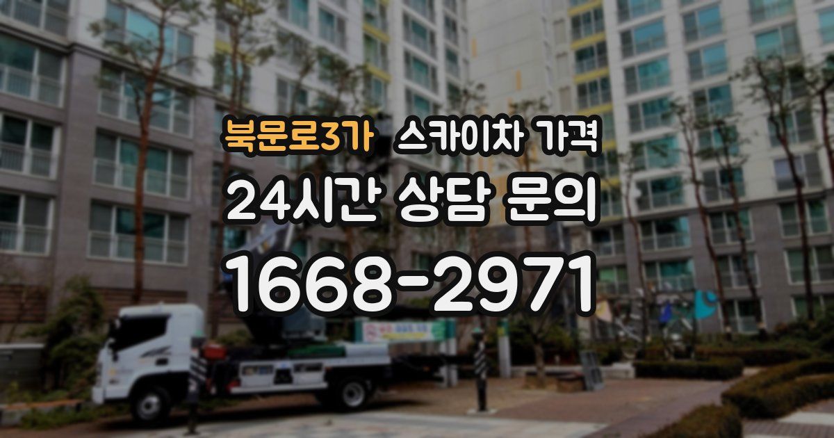 북문로3가 스카이차 가격