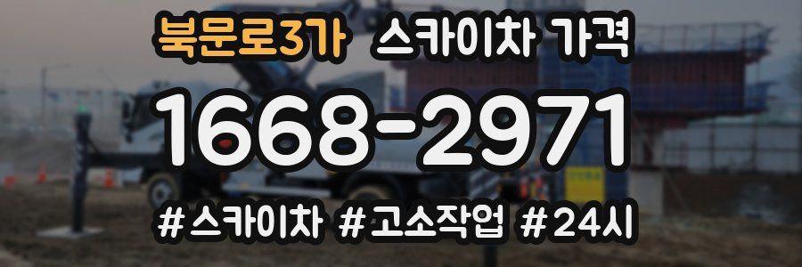 북문로3가 스카이차 가격