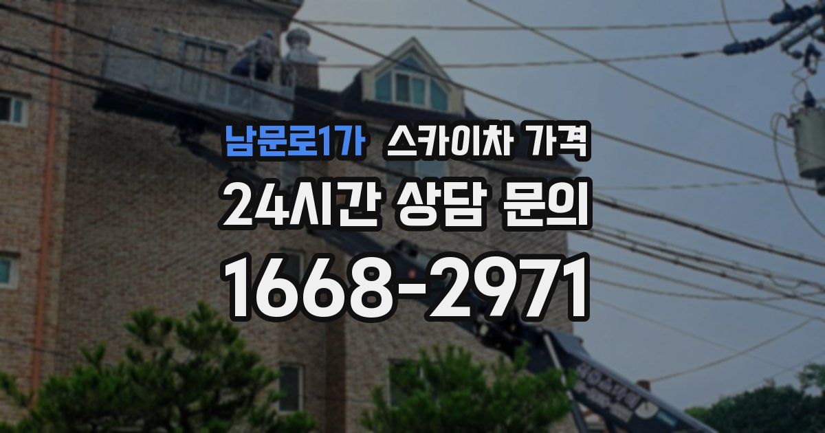 남문로1가 스카이차 가격