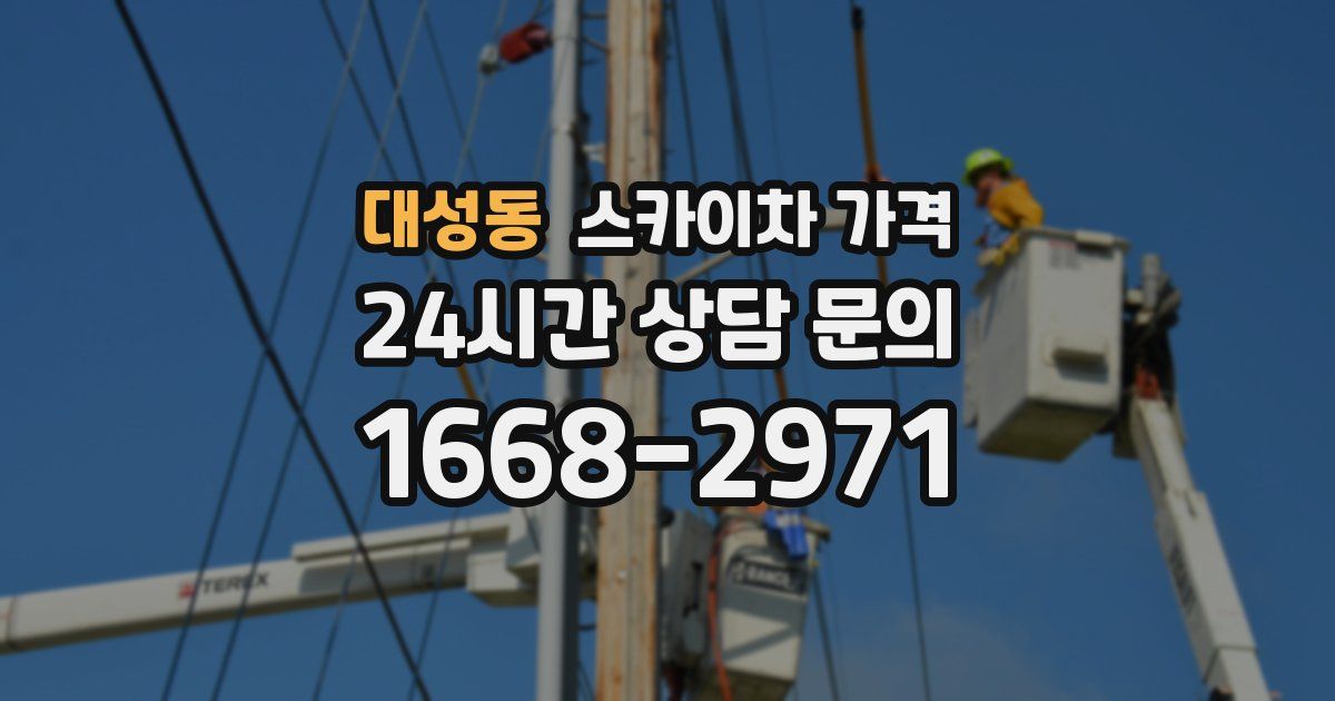 대성동 스카이차 가격