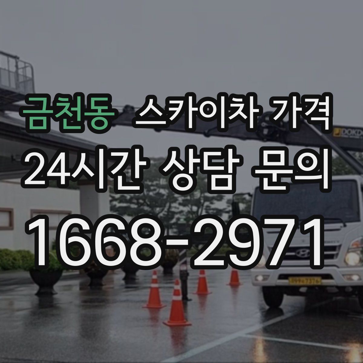 금천동 스카이차 가격