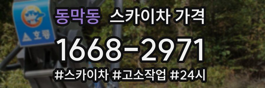 동막동 스카이차 가격