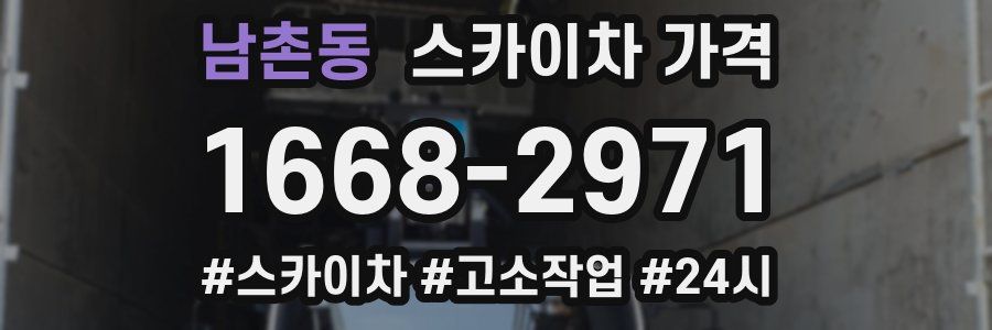 남촌동 스카이차 가격