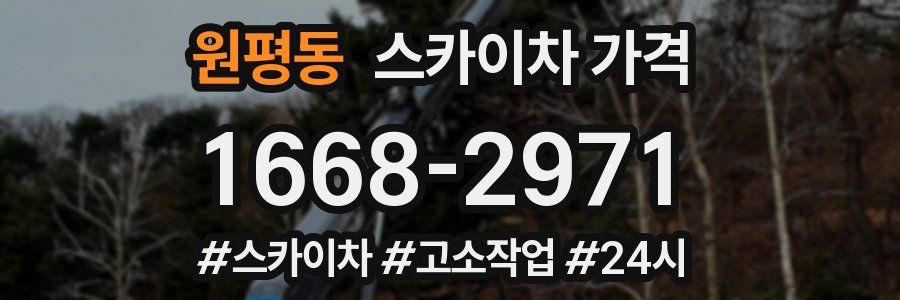 원평동 스카이차 가격