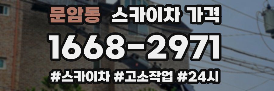 문암동 스카이차 가격