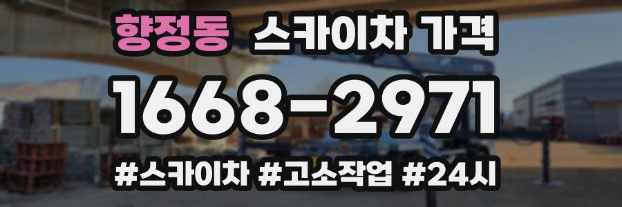 향정동 스카이차 가격