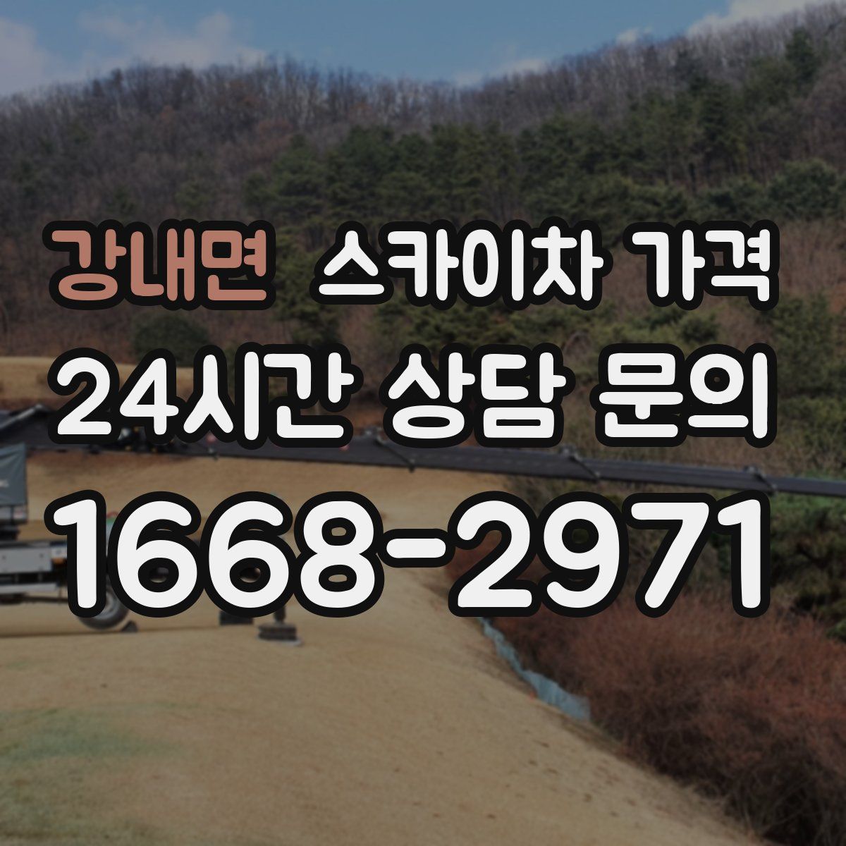 강내면 스카이차 가격