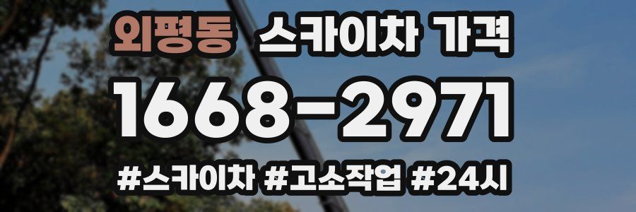 외평동 스카이차 가격