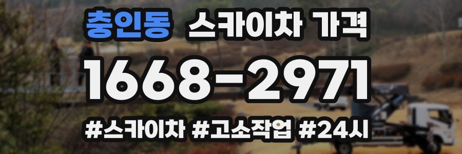 충인동 스카이차 가격