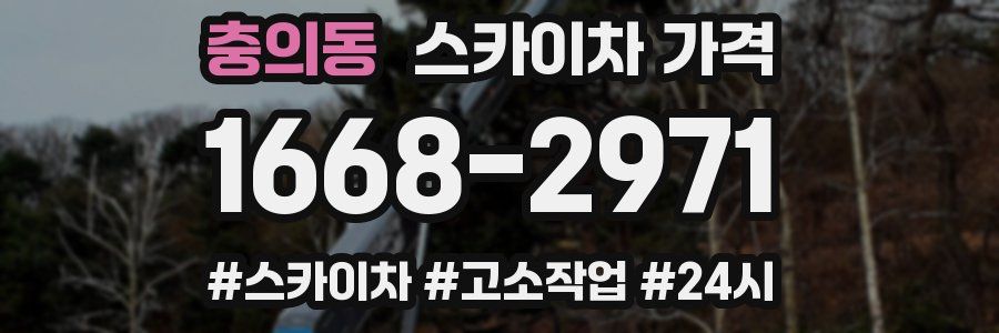 충의동 스카이차 가격