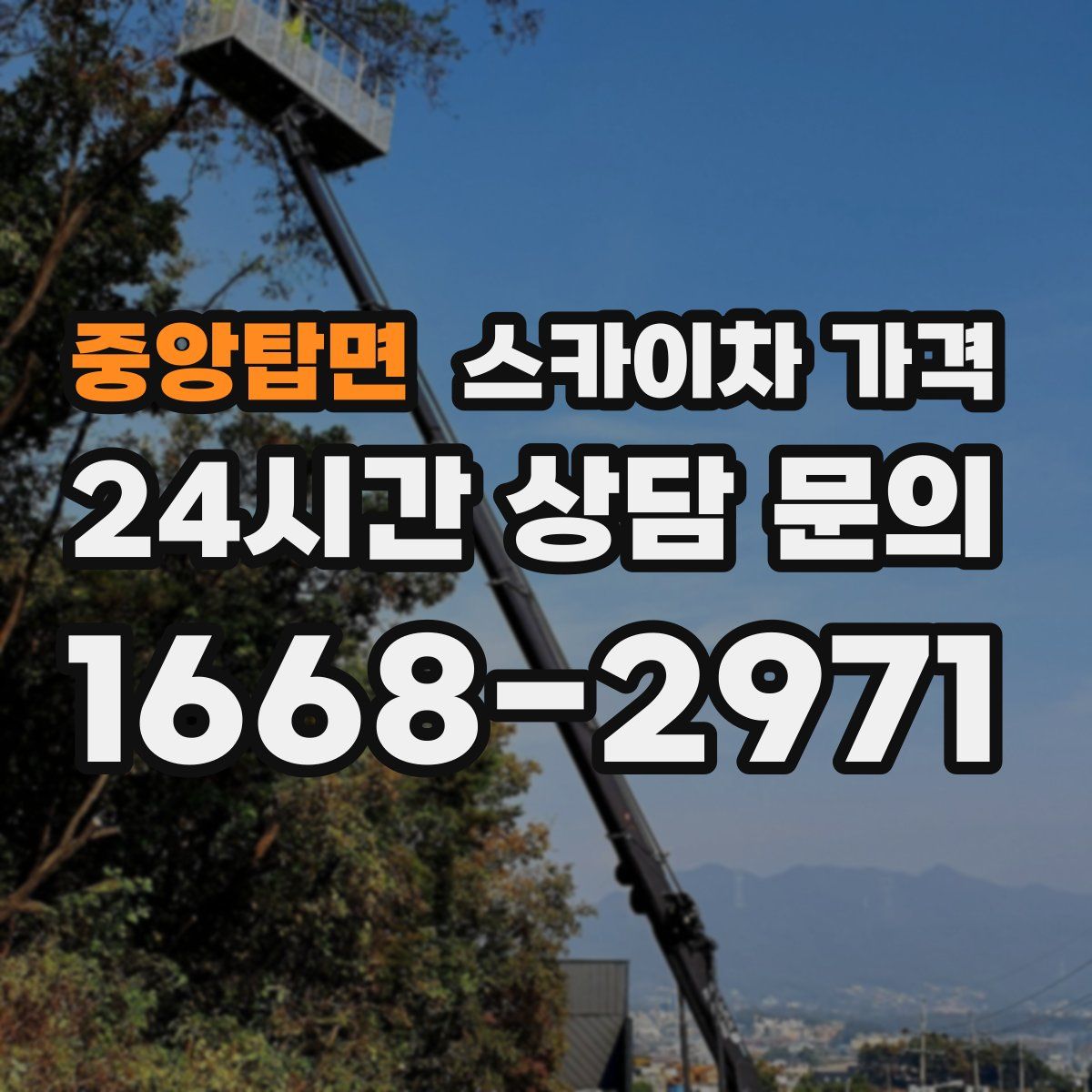 중앙탑면 스카이차 가격