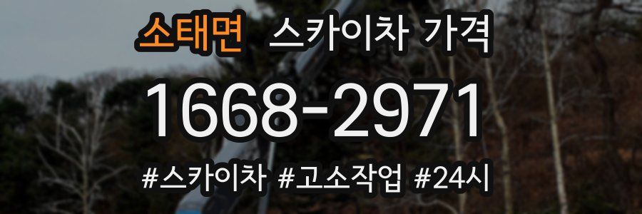 소태면 스카이차 가격