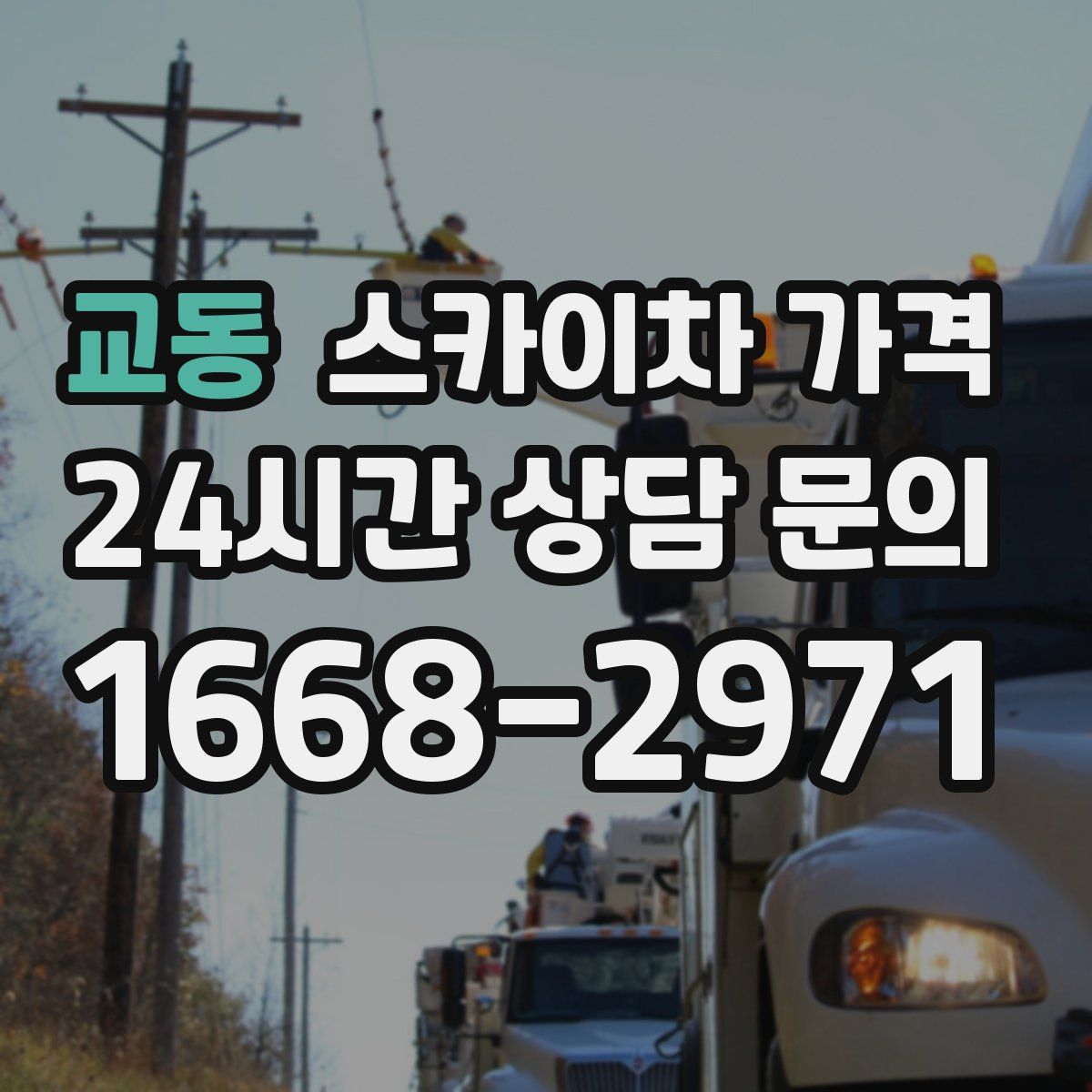 교동 스카이차 가격