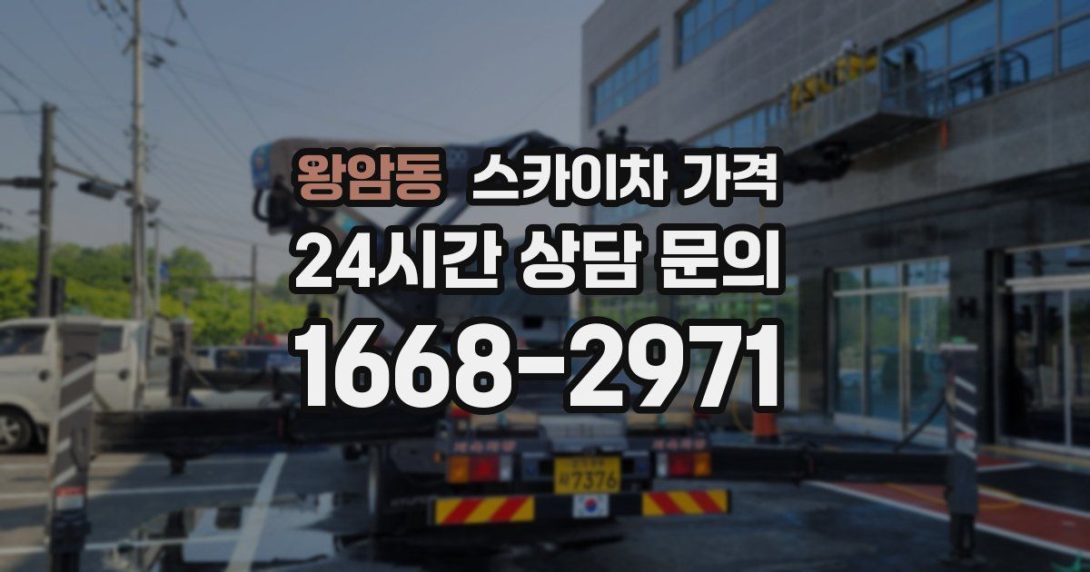 왕암동 스카이차 가격