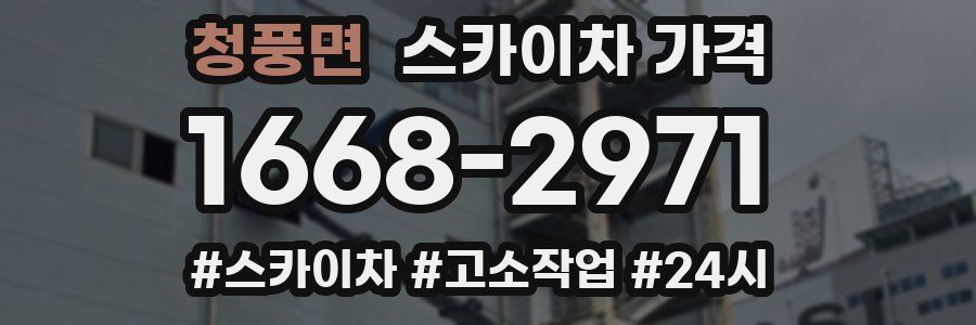 청풍면 스카이차 가격