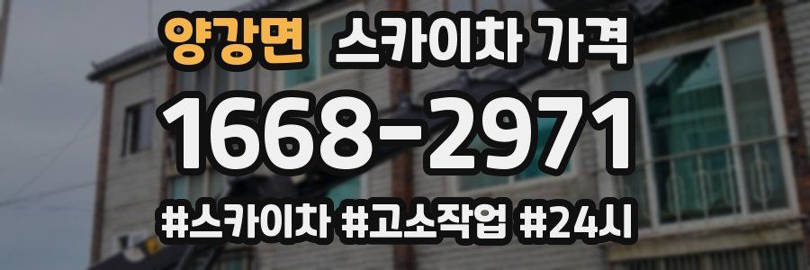 양강면 스카이차 가격