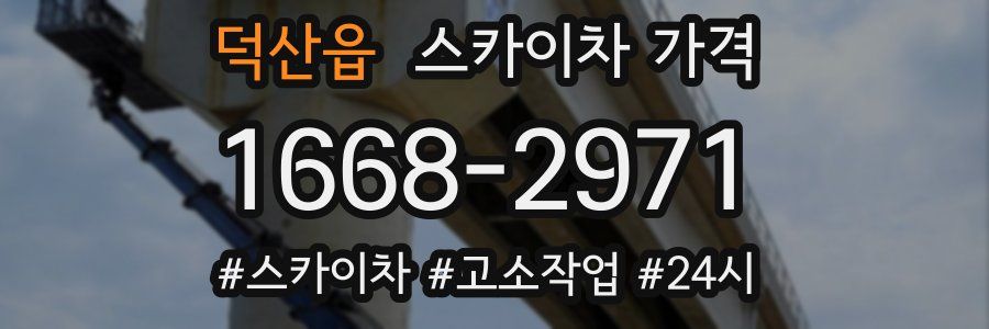 덕산읍 스카이차 가격