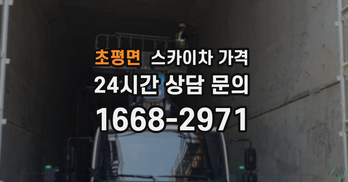 초평면 스카이차 가격